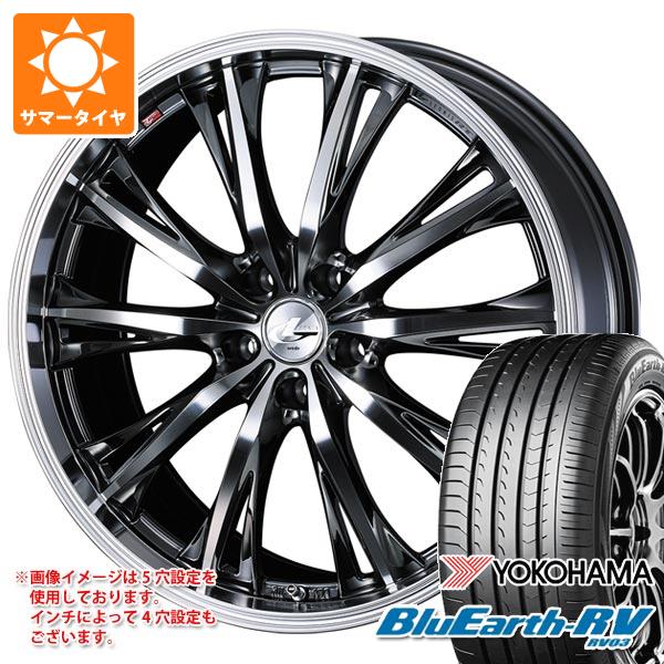 【タイヤ交換対象】サマータイヤ 245/40R19 98W XL ヨコハマ ブルーアースRV RV03 レオニス RT 8.0-19 タイヤホイール4本セット