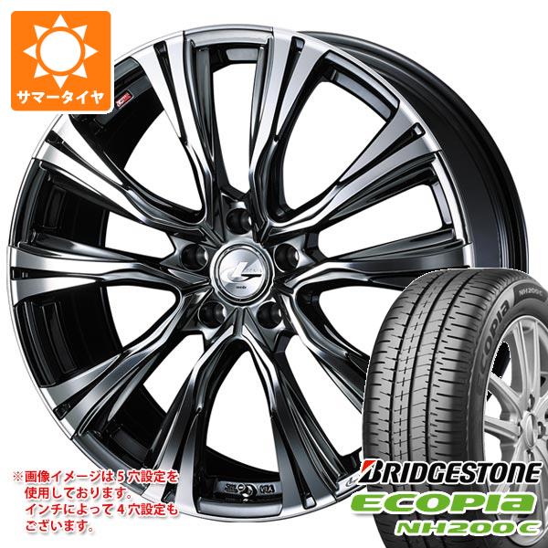 【タイヤ交換対象】サマータイヤ 175/60R16 82H ブリヂストン エコピア NH200C レオニス VR 6.0-16 タイヤホイール4本セット