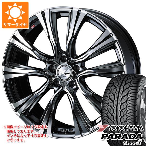 【タイヤ交換対象】サマータイヤ 235/55R20 102V ヨコハマ パラダ スペック-X PA02 レオニス VR 8.5-20 タイヤホイール4本セット