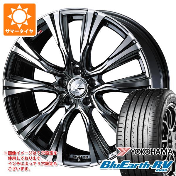 【タイヤ交換対象】サマータイヤ 245/40R19 98W XL ヨコハマ ブルーアースRV RV03 レオニス VR 8.0-19 タイヤホイール4本セット