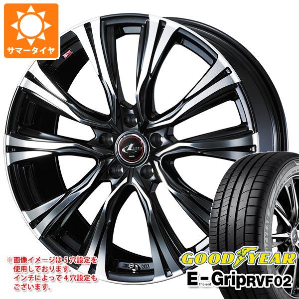 【タイヤ交換対象】サマータイヤ 245/40R20 99W XL グッドイヤー エフィシエントグリップ RVF02 レオニス VR 8.5-20 タイヤホイール4本セット