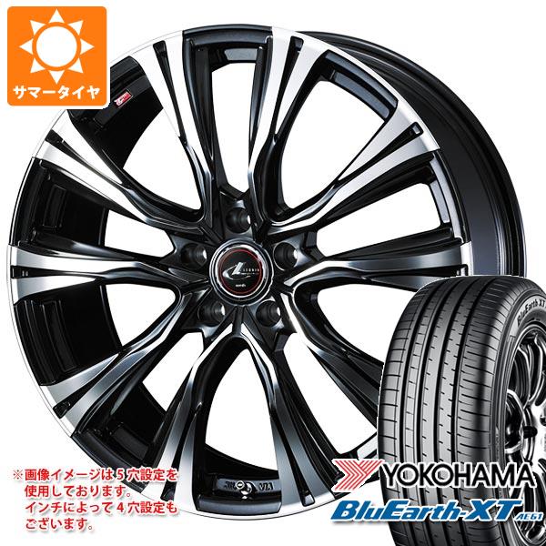 【タイヤ交換対象】サマータイヤ 215/50R18 92V ヨコハマ ブルーアースXT AE61 レオニス VR 7.0-18 タイヤホイール4本セット