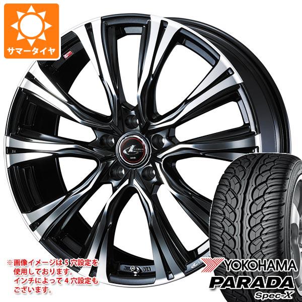 【タイヤ交換対象】サマータイヤ 235/60R18 103V ヨコハマ パラダ スペック-X PA02 レオニス VR 8.0-18 タイヤホイール4本セット|タイヤ1番