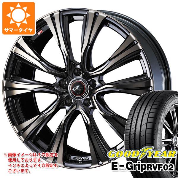 【タイヤ交換対象】サマータイヤ 165/60R15 77H グッドイヤー エフィシエントグリップ RVF02 レオニス VR 4.5-15 タイヤホイール4本セット