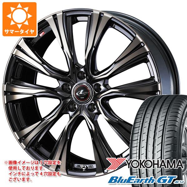 【タイヤ交換対象】サマータイヤ 245/40R19 98W XL ヨコハマ ブルーアースGT AE51 レオニス VR 8.0-19 タイヤホイール4本セット
