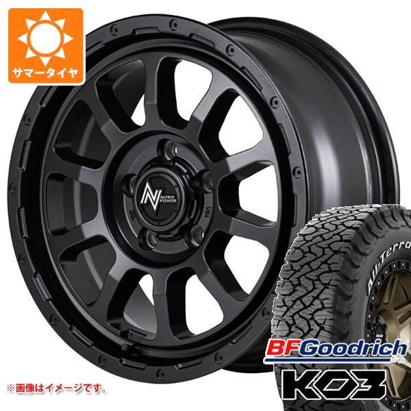 【タイヤ交換対象】T32エクストレイル用 サマータイヤ BFグッドリッチ オールテレーンT/A KO3 LT235/70R16 110/107S ホワイトレター ナイトロパワー M10 パーシング バレルブラックエディション 7.0-16 タイヤホイール4本セット