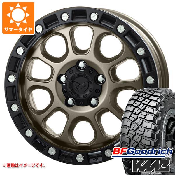 【タイヤ交換対象】5本セット ジープ ラングラー JK/JL系用 サマータイヤ BFグッドリッチ マッドテレーンT/A KM3 LT265/70R17 121/118Q MKW M204 タイヤホイール5本セット