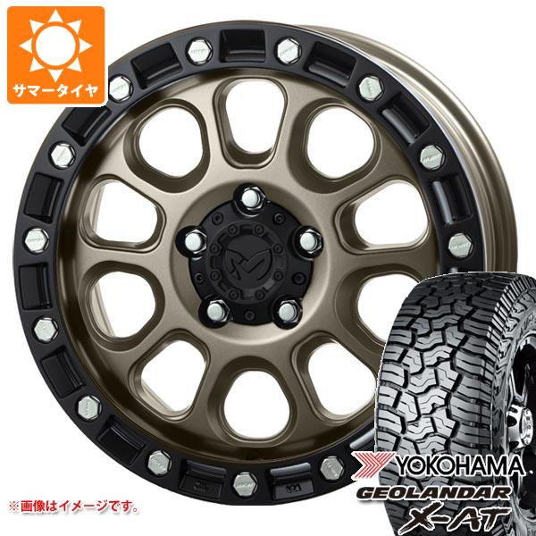 【タイヤ交換対象】5本セット ジープ ラングラー JK/JL系用 サマータイヤ ヨコハマ ジオランダー X-AT G016 35x12.50R17 LT 121Q ブラックレター MKW M204 タイヤホイール5本セット