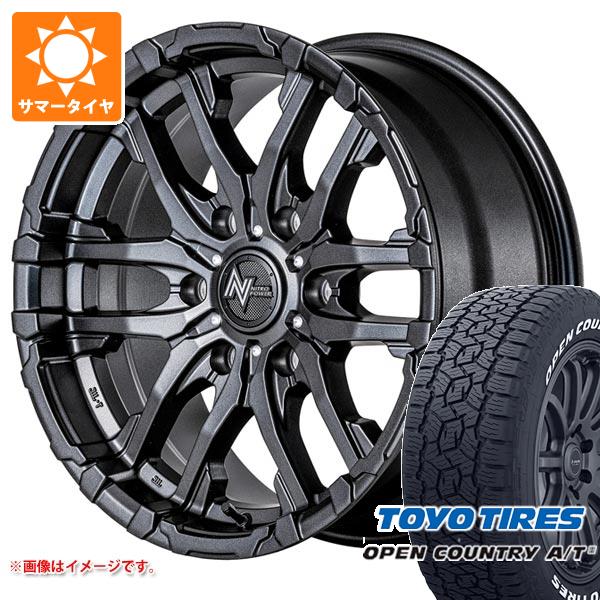 【タイヤ交換対象】ハイエース 200系用 サマータイヤ トーヨー オープンカントリー A/T3 215/60R17C 109/107R ホワイトレター ナイトロパワー M26 クロスファング 6.5-17 タイヤホイール4本セット|タイヤ1番