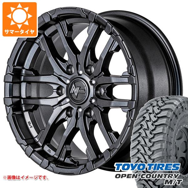 【タイヤ交換対象】5本セット トヨタ FJクルーザー 10系用 サマータイヤ トーヨー オープンカントリー M/T LT265/70R17 121/118P ブラックレター ナイトロパワー M26 クロスファング 8.0-17 タイヤホイール5本セット