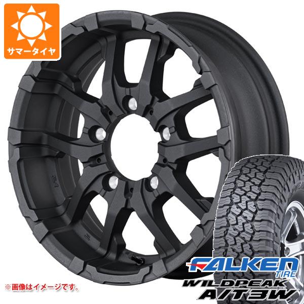 【タイヤ交換対象】スズキ ジムニー用 サマータイヤ ファルケン ワイルドピーク A/T3W 175/80R16 91S ナイトロパワー M26 クロスファング 5.5-16 タイヤホイール4本セット