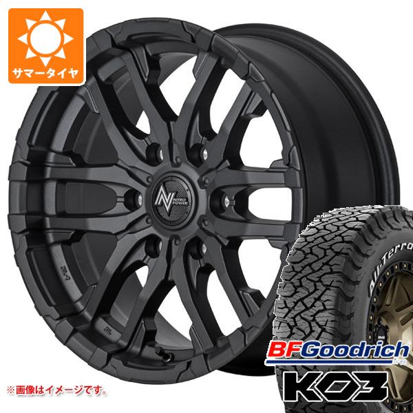 【タイヤ交換対象】ハイエース 200系用 2026年製 サマータイヤ BFグッドリッチ オールテレーンT/A KO3 LT215/70R16 100/97S ホワイトレター ナイトロパワー M26 クロスファング 6.5-16 タイヤホイール4本セット|タイヤ1番
