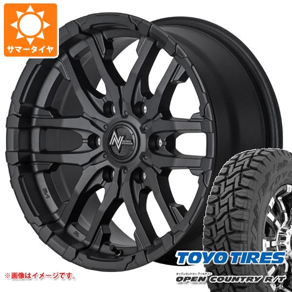 【タイヤ交換対象】ハイエース 200系用 2026年製 サマータイヤ トーヨー オープンカントリー R/T 215/70R16 100Q ブラックレター ナイトロパワー M26 クロスファング 6.5-16 タイヤホイール4本セット|タイヤ1番