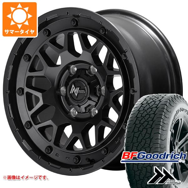 【タイヤ交換対象】ミツビシ トライトン LC2T用 サマータイヤ BFグッドリッチ トレールテレーンT/A 265/65R17 112T アウトラインホワイトレター ナイトロパワー M29 スティンガー 8.0-17 タイヤホイール4本セット 142,401円