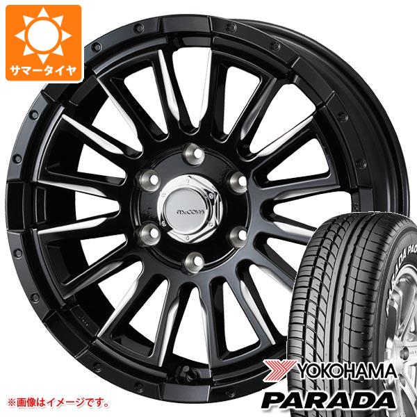 【タイヤ交換対象】ハイエース 200系用 2026年製 サマータイヤ ヨコハマ パラダ PA03 215/65R16C 109/107S ホワイトレター マッコイズ RV5 6.5-16 タイヤホイール4本セット