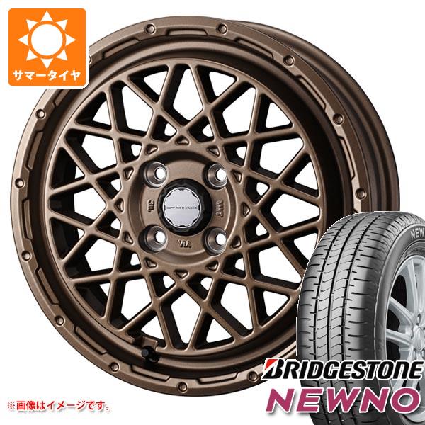 【タイヤ交換対象】サマータイヤ 165/60R14 75H ブリヂストン ニューノ マッドヴァンス09 4.5-14 タイヤホイール4本セット