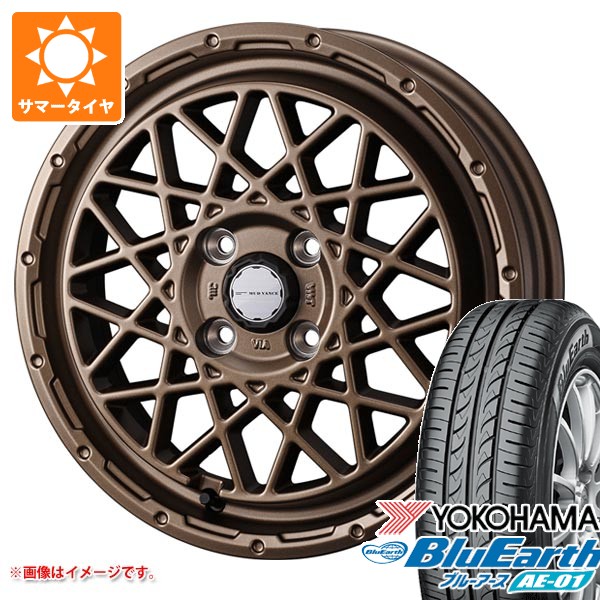 2026年製 サマータイヤ 165/60R15 77H ヨコハマ ブルーアース AE-01 マッドヴァンス09 4.5-15 タイヤホイール4本セット｜タイヤ１番