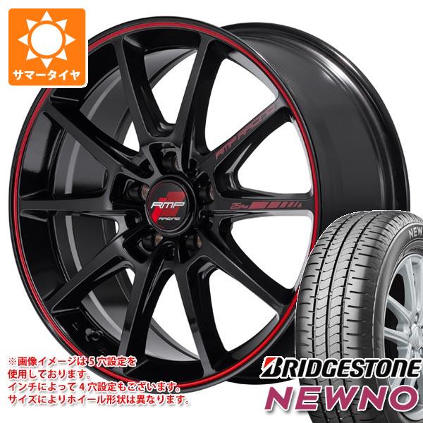 【タイヤ交換対象】サマータイヤ 215/45R17 91W XL ブリヂストン ニューノ MID レーシング R25 プラス 7.0-17 タイヤホイール4本セット｜タイヤ１番 95,095円