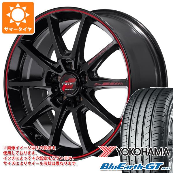 【タイヤ交換対象】サマータイヤ 225/40R18 92W XL ヨコハマ ブルーアースGT AE51 MID レーシング R25 プラス 7.5-18 タイヤホイール4本セット