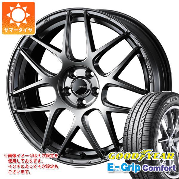 【タイヤ交換対象】サマータイヤ 215/40R18 89W XL グッドイヤー エフィシエントグリップコンフォート ウェッズスポーツ SA-27R 7.5-18 タイヤホイール4本セット