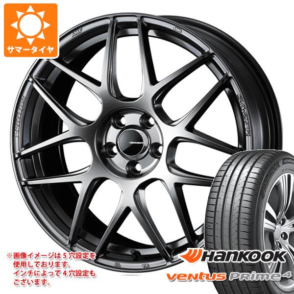 【タイヤ交換対象】サマータイヤ 225/55R17 101W XL ハンコック ベンタス プライム4 K135 ウェッズスポーツ SA-27R 7.5-17 タイヤホイール4本セット