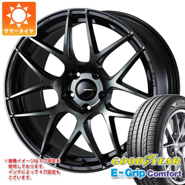【タイヤ交換対象】サマータイヤ 215/40R18 89W XL グッドイヤー エフィシエントグリップコンフォート ウェッズスポーツ SA-27R 7.5-18 タイヤホイール4本セット|タイヤ1番
