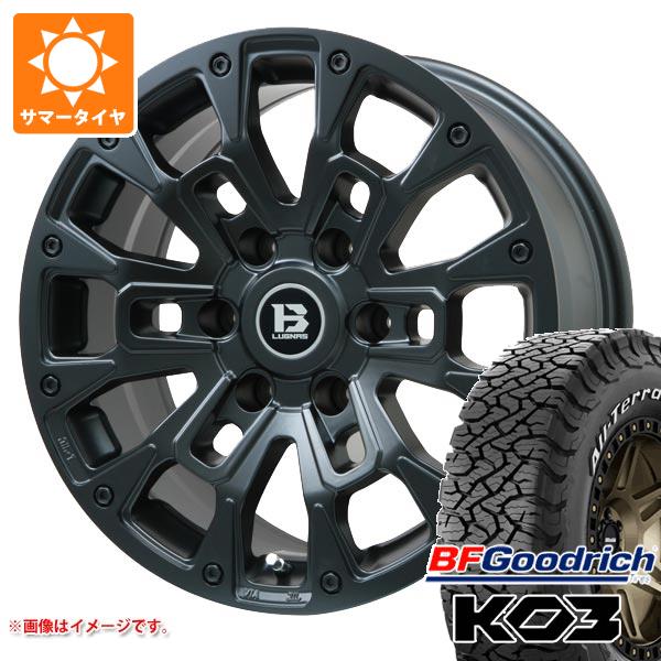 【タイヤ交換対象】トヨタ ハイラックス 120系用 サマータイヤ BFグッドリッチ オールテレーンT/A KO3 LT275/55R20 115/112S ブラックレター Bラグナス BRD 8.5-20 タイヤホイール4本セット 193,900円