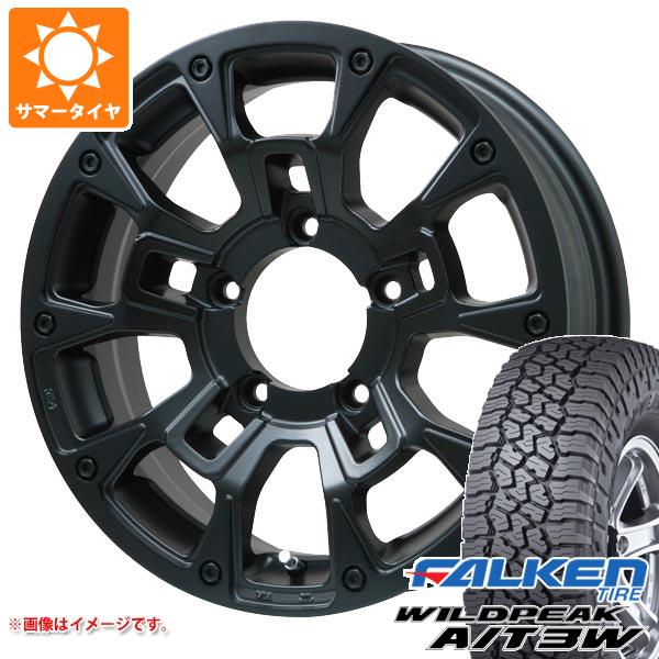 【タイヤ交換対象】5本セット ジムニー用 サマータイヤ ファルケン ワイルドピーク A/T3W 175/80R16 91S Bラグナス BRD 5.5-16 タイヤホイール5本セット