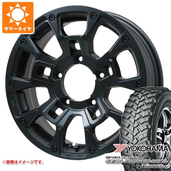 【タイヤ交換対象】ジムニー用 サマータイヤ ヨコハマ ジオランダー M/T+ G001J 195R16C 104/102Q Bラグナス BRD 5.5-16 タイヤホイール4本セット