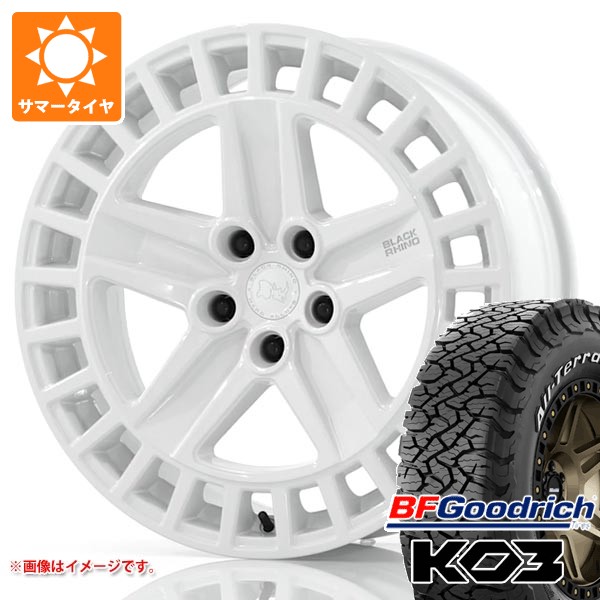 【タイヤ交換対象】ランドローバー ディフェンダー L663用 サマータイヤ BFグッドリッチ オールテレーンT/A KO3 LT275/55R20 115/112S ブラックレター ブラックライノ オールストン タイヤホイール4本セット