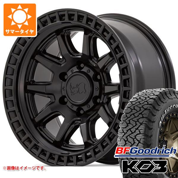 【タイヤ交換対象】5本セット ジープ ラングラー JK/JL系用 サマータイヤ BFグッドリッチ オールテレーンT/A KO3 LT285/70R17 121/118S ホワイトレター ブラックライノ キャリコ タイヤホイール5本セット