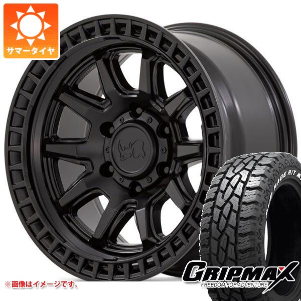 【タイヤ交換対象】5本セット ジープ ラングラー JK/JL系用 サマータイヤ グリップマックス マッドレイジ R/T MAX LT275/70R17 121/118Q ホワイトレター ブラックライノ キャリコタイヤホイール5本セット