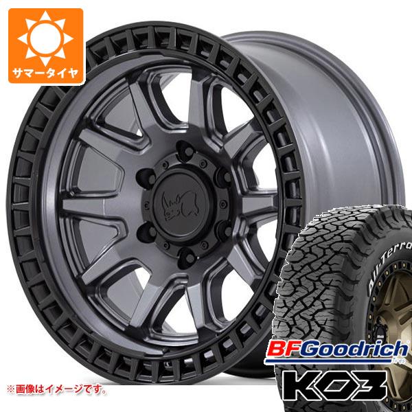 【タイヤ交換対象】5本セット ジープ ラングラー JK/JL系用 サマータイヤ BFグッドリッチ オールテレーンT/A KO3 LT285/70R17 121/118S ホワイトレター ブラックライノ キャリコ タイヤホイール5本セット