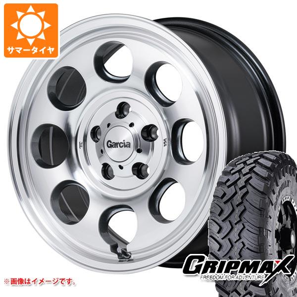 【タイヤ交換対象】ミツビシ デリカD5用 サマータイヤ グリップマックス マッドレイジ M/T LT235/70R16 106Q ホワイトレター ガルシア パーム8 7.0-16 タイヤホイール4本セット