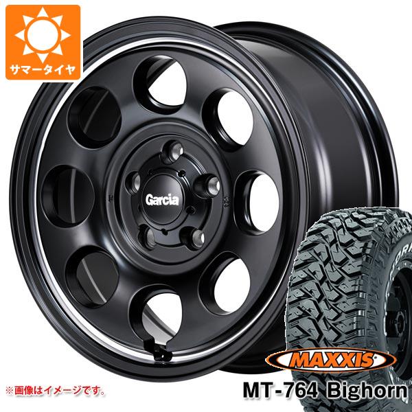 【タイヤ交換対象】サマータイヤ 225/75R16 10PR マキシス MT-764 ビッグホーン アウトラインホワイトレター ガルシア パーム8 7.0-16 タイヤホイール4本セット｜タイヤ１番