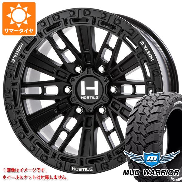 【タイヤ交換対象】ハイラックス 120系用 サマータイヤ モンスタ マッドウォーリアー LT265/65R17 120/117Q ホワイトレター HOSTILE H129 モハベ 9.0-17 タイヤホイール4本セット|タイヤ1番