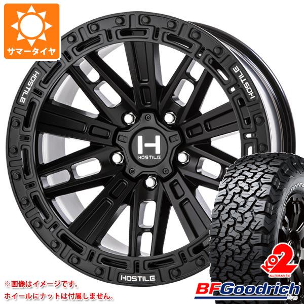 【タイヤ交換対象】ジープ ラングラー JK/JL系用 サマータイヤ BFグッドリッチ オールテレーンT/A KO2 33x12.50R17LT 120S ブラックレター HOSTILE H129 モハベ タイヤホイール4本セット｜タイヤ１番 227,205円