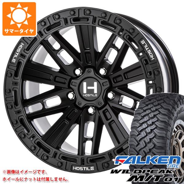 【タイヤ交換対象】ジープ ラングラー JK/JL系用 サマータイヤ ファルケン ワイルドピーク M/T01 LT285/70R17 121/118Q HOSTILE H129 モハベ タイヤホイール4本セット|タイヤ1番