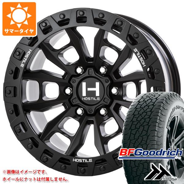 【タイヤ交換対象】ランドクルーザー プラド 150系用 サマータイヤ BFグッドリッチ トレールテレーンT/A 265/65R17 112T アウトラインホワイトレター HOSTILE H130 クランドン 9.0-17 タイヤホイール4本セット|タイヤ1番