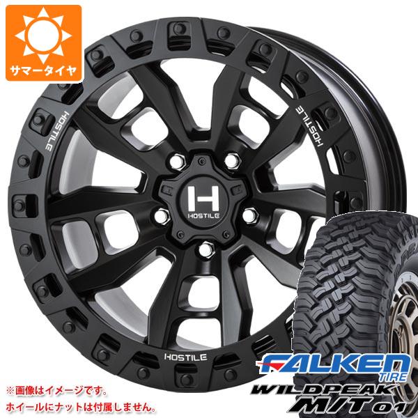 【タイヤ交換対象】ジープ ラングラー JK/JL系用 サマータイヤ ファルケン ワイルドピーク M/T01 LT285/70R17 121/118Q HOSTILE H130 クランドン タイヤホイール4本セット｜タイヤ１番