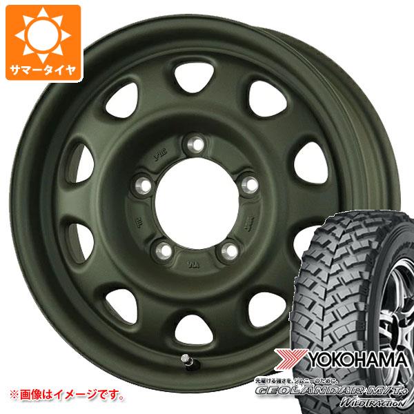 【タイヤ交換対象】5本セット ジムニー用 サマータイヤ ヨコハマ ジオランダー M/T+ G001J 195R16C 104/102Q ランドフット SWZ 5.5-16 タイヤホイール5本セット