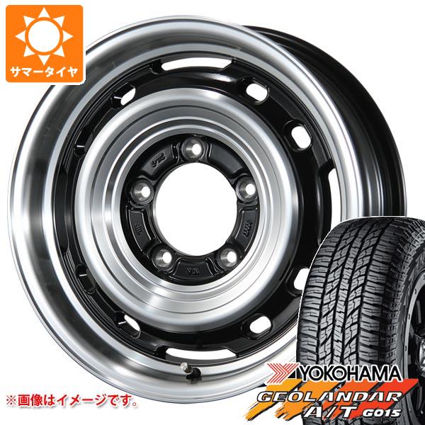 【タイヤ交換対象】ジムニー JB64W用 サマータイヤ ヨコハマ ジオランダー A/T G015 LT225/75R16 115/112R アウトラインホワイトレター ランドフット XFG 5.5-16 タイヤホイール4本セット｜タイヤ１番