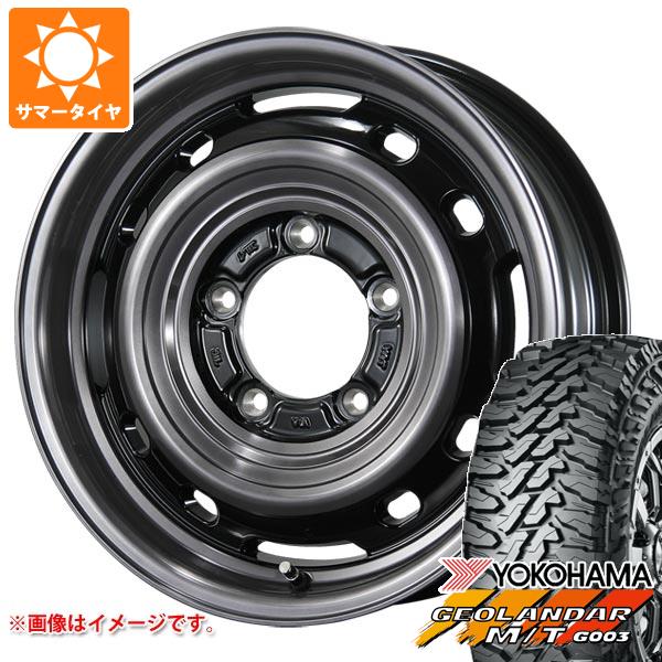 【タイヤ交換対象】スズキ ジムニーノマド JC74W用 サマータイヤ ヨコハマ ジオランダー M/T G003 225/70R16 103S ランドフット XFG 6.0-16 タイヤホイール4本セット