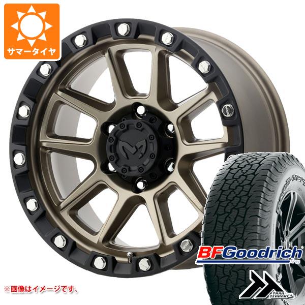 【タイヤ交換対象】トヨタ ランドクルーザー プラド 150系用 サマータイヤ BFグッドリッチ トレールテレーンT/A 265/60R18 110T アウトラインホワイトレター MKW M205 8.0-18 タイヤホイール4本セット