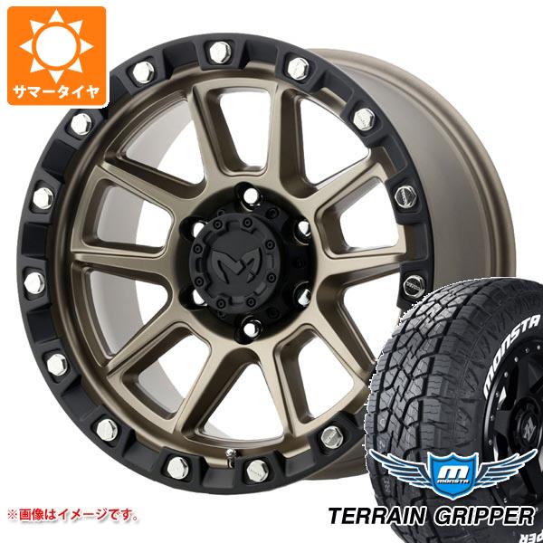 【タイヤ交換対象】5本セット トヨタ FJクルーザー 10系用 サマータイヤ モンスタ テレーングリッパー 265/70R17 115T ホワイトレター MKW M205 8.5-17 タイヤホイール5本セット
