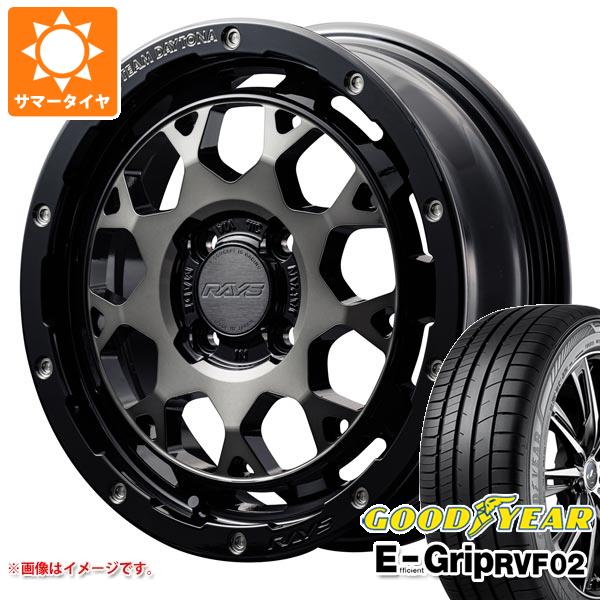 【タイヤ交換対象】サマータイヤ 165/55R15 75V グッドイヤー エフィシエントグリップ RVF02 レイズ デイトナ M9+ 5.0-15 タイヤホイール4本セット｜タイヤ１番
