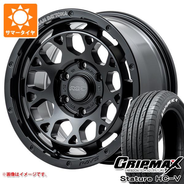 【タイヤ交換対象】ハイエース 200系用 サマータイヤ グリップマックス スタチャー HC-V 215/65R16C 109/107S ホワイトレター レイズ デイトナ M9+ 6.5-16 タイヤホイール4本セット|タイヤ1番