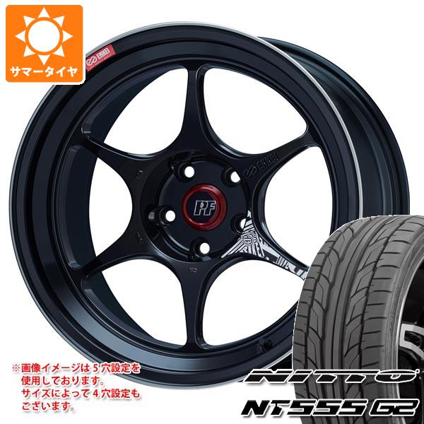 【タイヤ交換対象】サマータイヤ 235/50R18 101Y XL ニットー NT555 G2 エンケイ パフォーマンスライン PF06 8.0-18 タイヤホイール4本セット