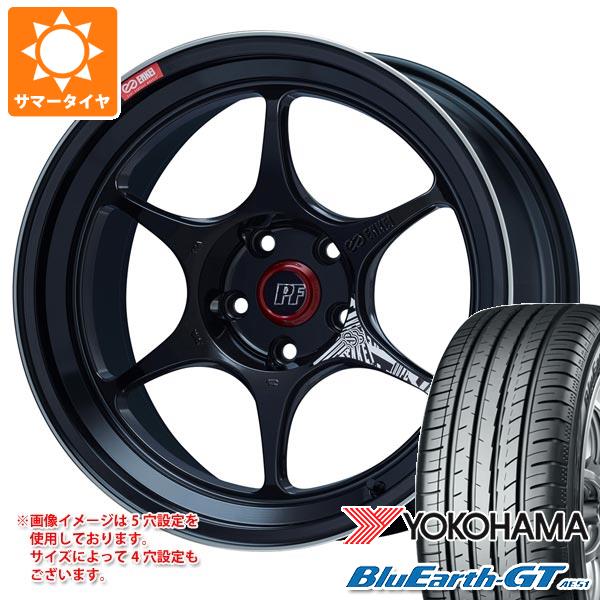 【タイヤ交換対象】サマータイヤ 225/45R18 95W XL ヨコハマ ブルーアースGT AE51 エンケイ パフォーマンスライン PF06 8.0-18 タイヤホイール4本セット