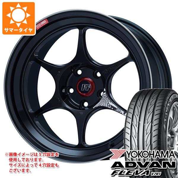 【タイヤ交換対象】サマータイヤ 205/50R16 87V ヨコハマ アドバン フレバ V701 エンケイ パフォーマンスライン PF06 6.5-16 タイヤホイール4本セット